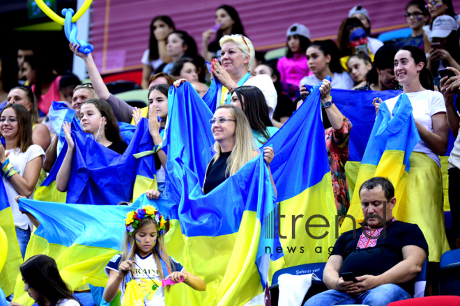 Rhythmic Gymnastics World Championships in Baku – holiday for spectators.Azerbaijan, Baku, September 19  2019